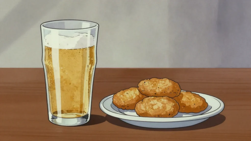 Banks, pale lager drunk cold at rum shops and cricket grounds, Barbados wine & spirit, anime style
