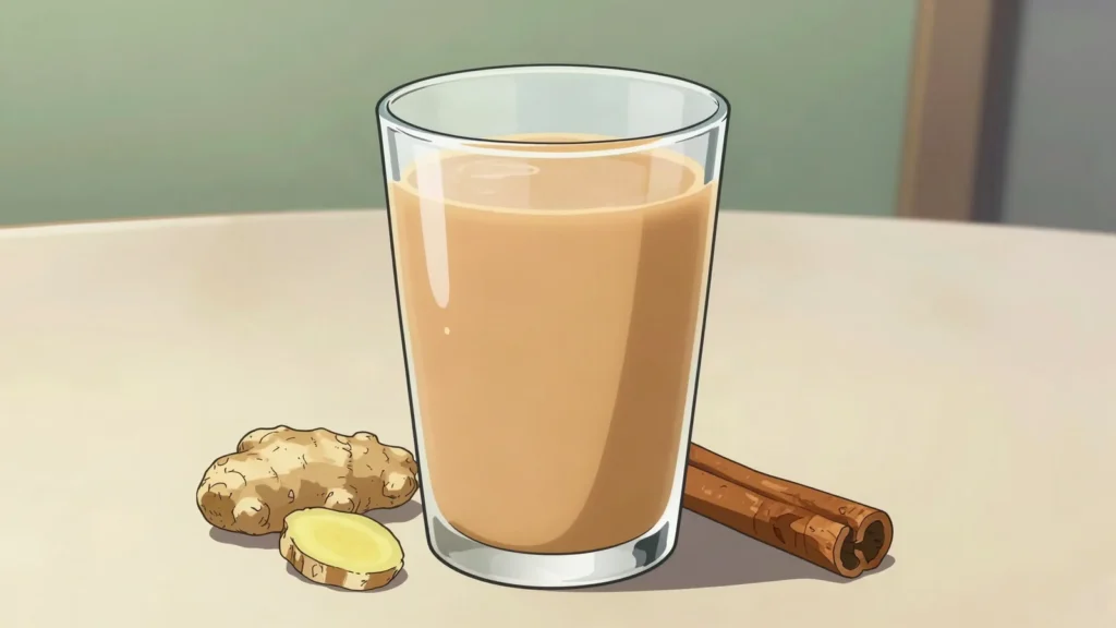 Burundian tea, strong black tea from the high ridges, drunk sweet with milk, Burundi drink, anime style