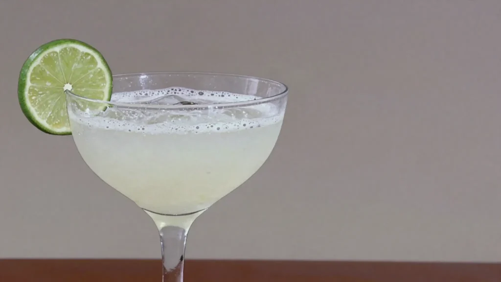 Daiquiri, shaken rum-lime cocktail born near Santiago, Cuba cocktail, anime style