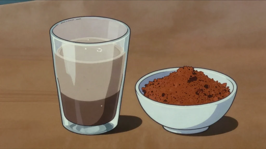 Ersho, sour starter liquid saved from one injera batter to leaven the next, Eritrea fermented & pickled, anime style