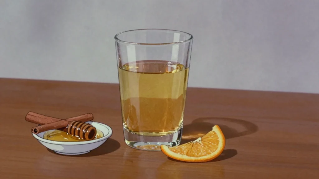 Grappamiel, grappa blended with honey, countryside winter warmer, Uruguay wine & spirit, anime style