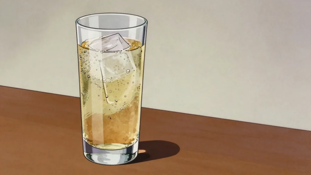 Japanese Whisky, delicate malt whisky often finished in mizunara oak, prized worldwide, Japan wine & spirit, anime style