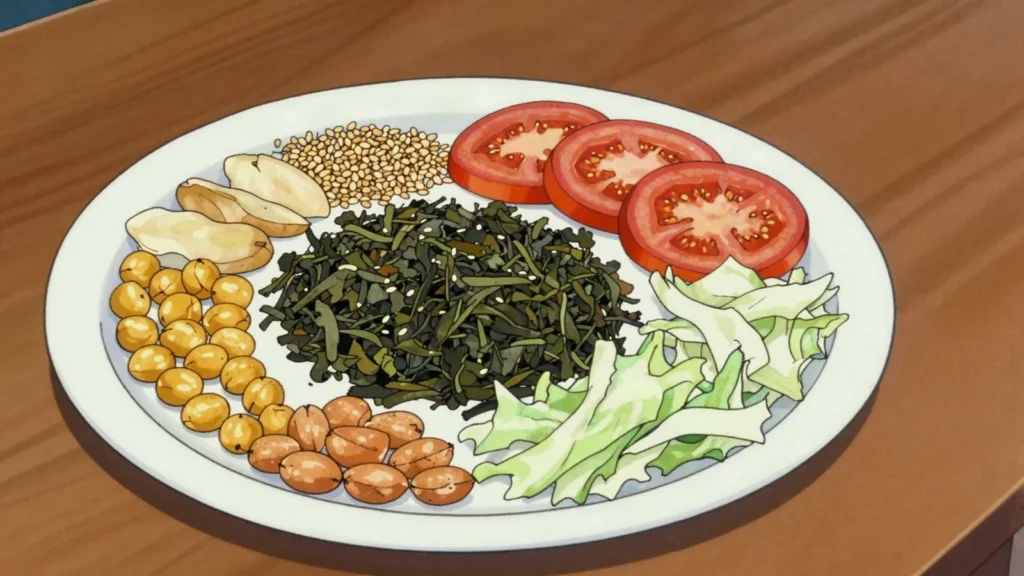 Laphet, tea leaves steamed and fermented in pits until sour, eaten rather than, Myanmar fermented & pickled, anime style