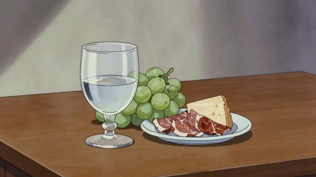 Lozovača, grape brandy, the everyday local rakija, Montenegro wine & spirit, anime style