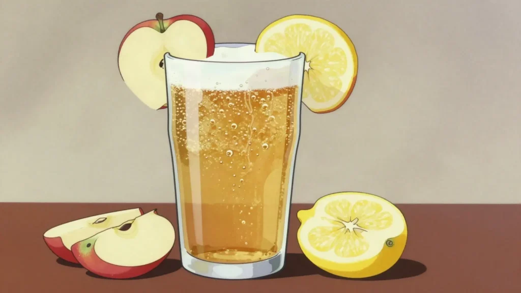 Ma-osh-shaeer, non-alcoholic malt drink in fruit flavours, drunk with kabab, Iran drink, anime style