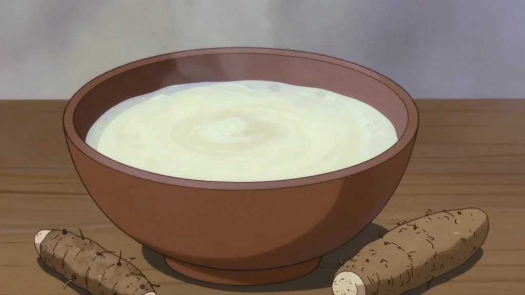 Masato, amazonian fermented cassava drink, sour and milky, served in gourds, Peru wine & spirit, anime style