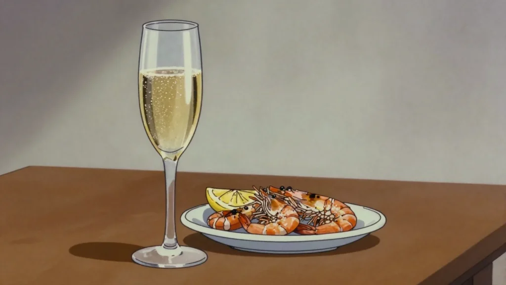 Méthode Cap Classique, bottle-fermented sparkling wine from Cape vineyards, South Africa wine & spirit, anime style