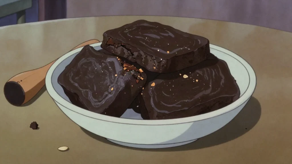 Netetu, fermented locust-bean seeds pounded into stews for pungent depth, Guinea-Bissau sauce & condiment, anime style