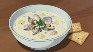 New England clam chowder