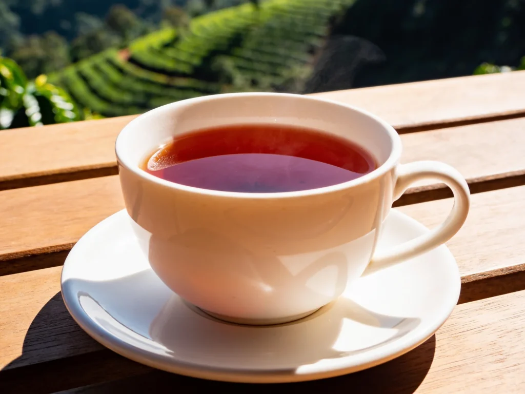 Rwandan coffee, bright, floral washed arabica from the hills around Lake Kivu and Huye, Rwanda drink, anime style