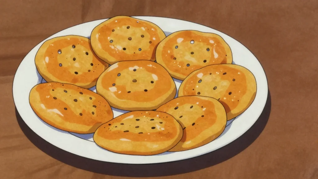 Sheermal, slightly sweet saffron milk bread paired with nihari or kebabs, Pakistan bread & pastry, anime style