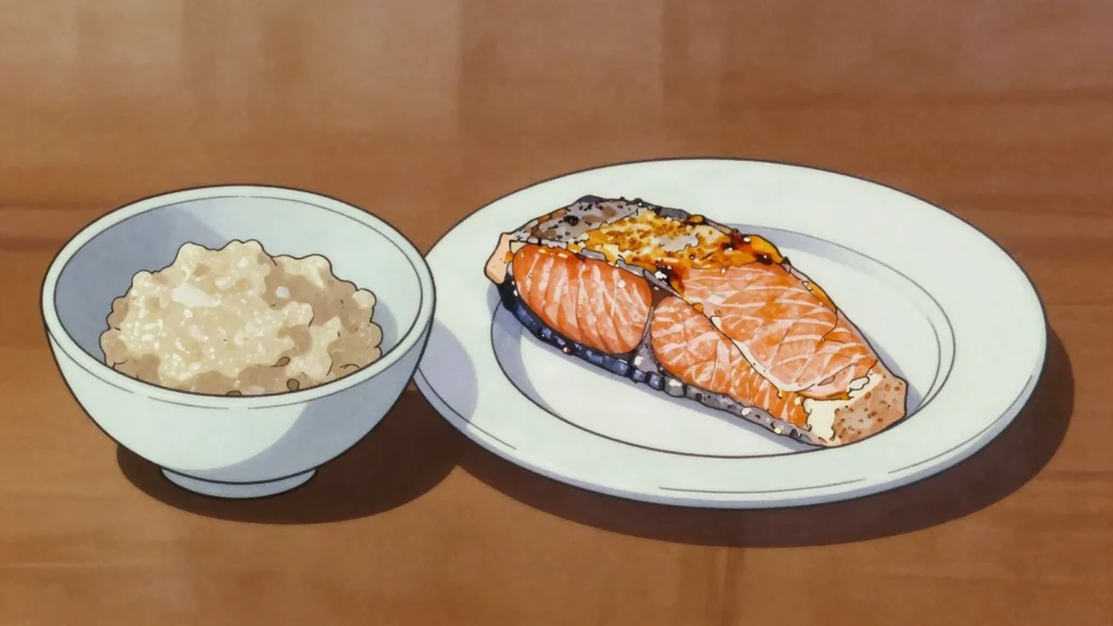 Shio Koji, salted rice-koji paste used to marinate fish, meat and vegetables, Japan fermented & pickled, anime style