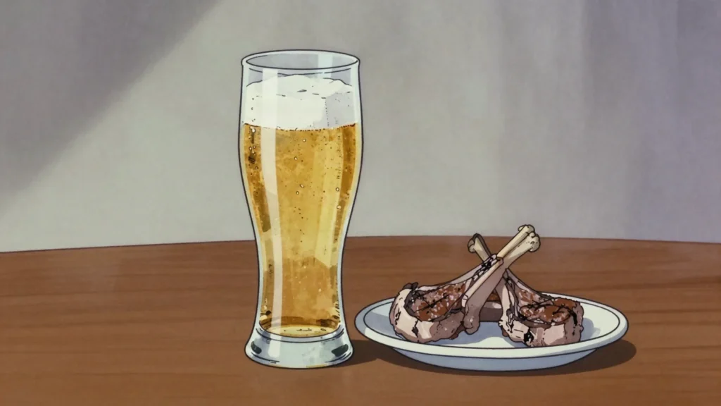 St Louis Lager, botswana's standard pale lager, drunk cold at every braai, Botswana wine & spirit, anime style