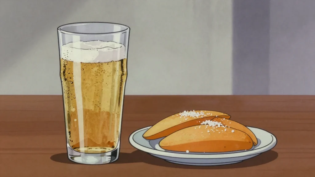 THB, three Horses Beer, the pale lager poured in every Malagasy bar, Madagascar wine & spirit, anime style