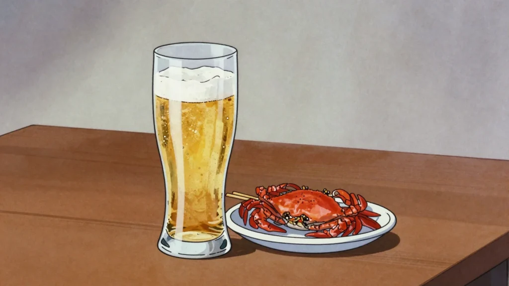 Tiger Beer, pale lager brewed in Singapore since the 1930s, the standard hawker centre, Singapore wine & spirit, anime style