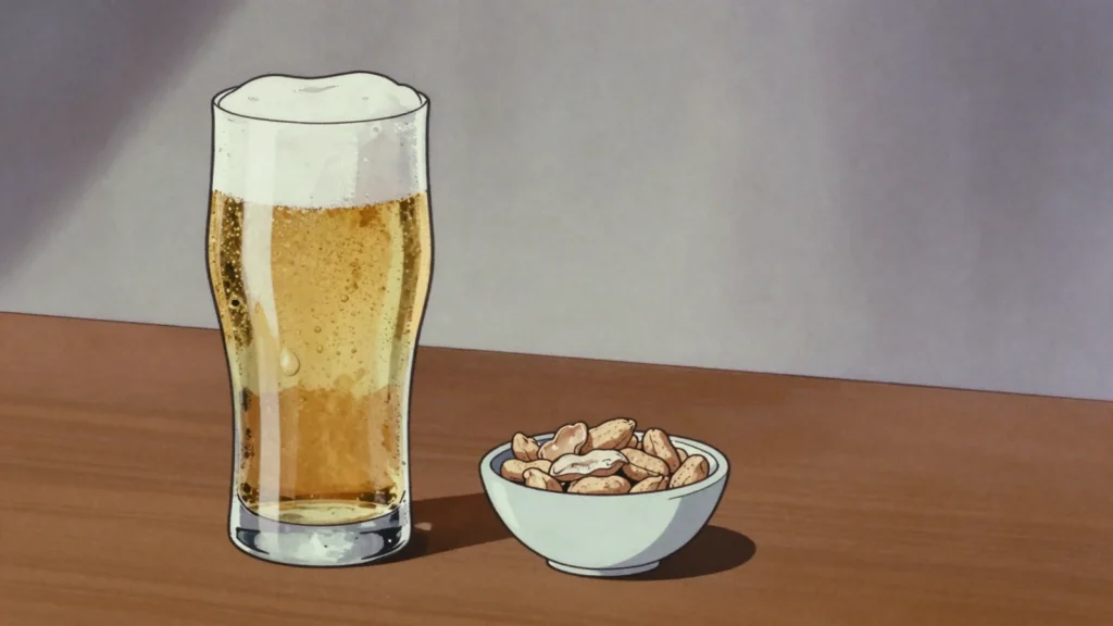 Tusker, pale lager with an elephant on the label, the default Kenyan beer, Kenya wine & spirit, anime style