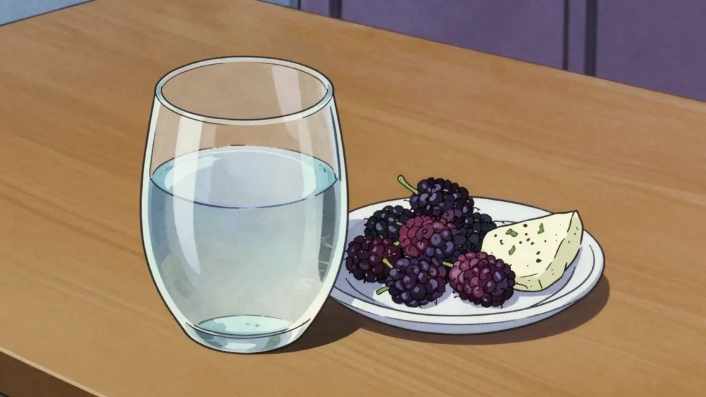 Tutovka, clear mulberry vodka distilled in the northern mountains, Azerbaijan wine & spirit, anime style