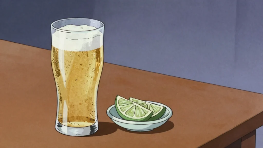 Wadadli, light lager drunk cold at beach bars and cricket matches, Antigua and Barbuda wine & spirit, anime style