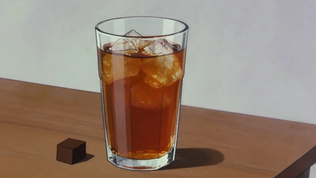Winter Melon Tea, caramelized winter-melon sugar drink, old-school street refresher, Taiwan drink, anime style